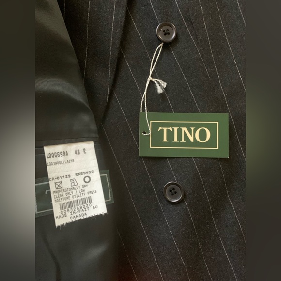 Tino Strip Double Button Men’s Blazer Size 48R - Picture 3 of 3